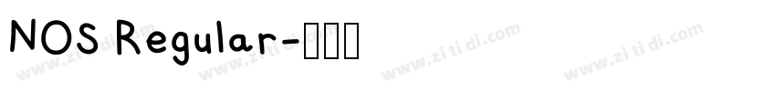 NOS Regular字体转换